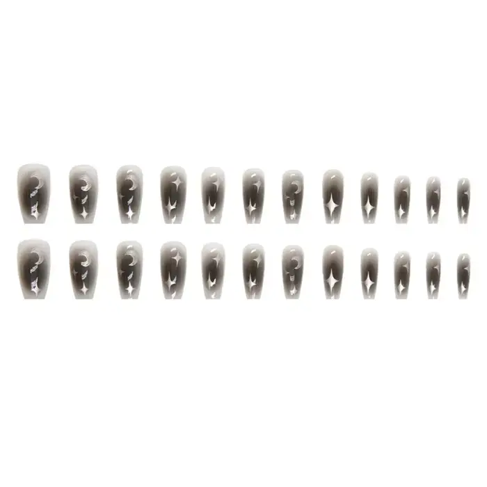 Faux embouts noirs pliables portables avec colle
