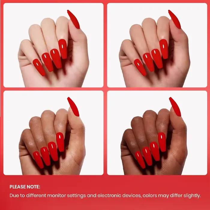 Vernis à ongles Gel rouge Semi Permanent