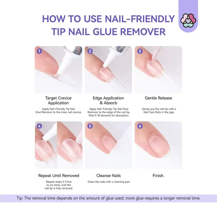 SAVILAND Gel de colle à ongles semi-solide 10g avec dissolvant rapide 10ml aucun durcissement nécessaire 30 jours