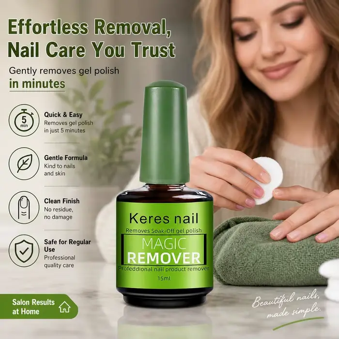 Dissolvant de vernis à ongles en gel rapide 15ml Magic Fast