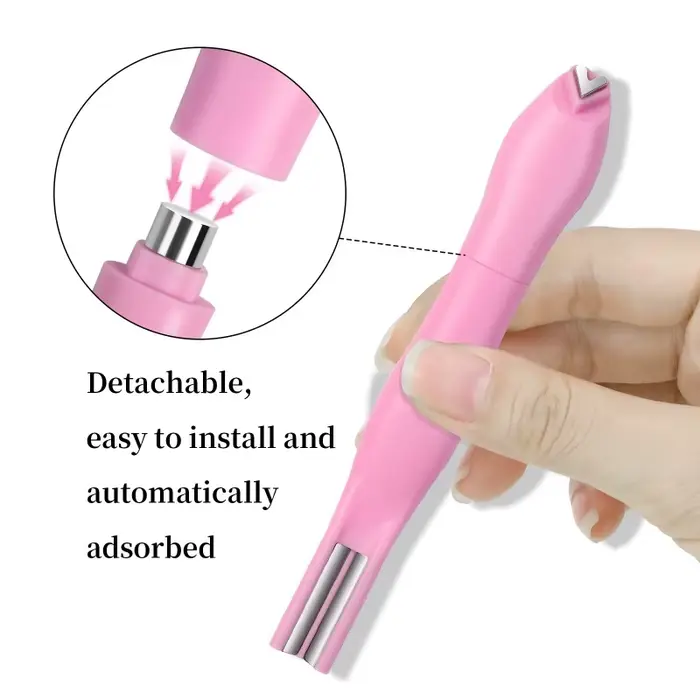 Bâton magnétique pour ongles œil de chat 3 en 1, motif serpent, cœur d'amour, œil de chat français,