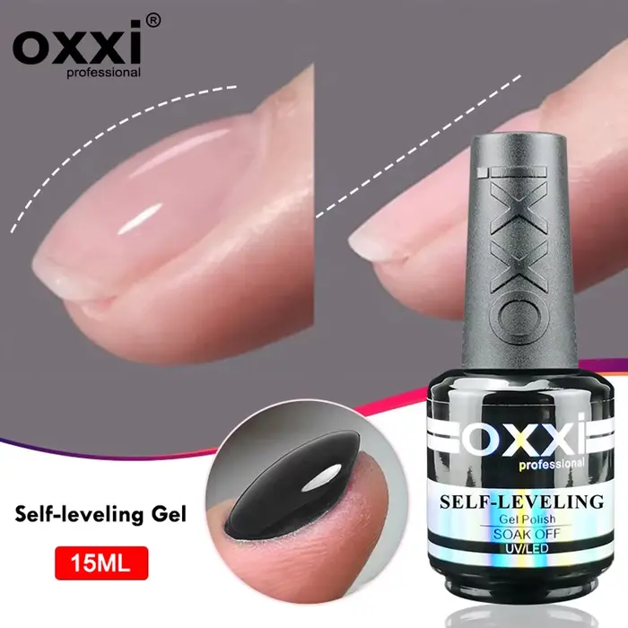 OXXI-Verhéritage Gel Auto-Nivelant Professionnel, Gel UV Multifonction, Renforcement Semi-Permanent,