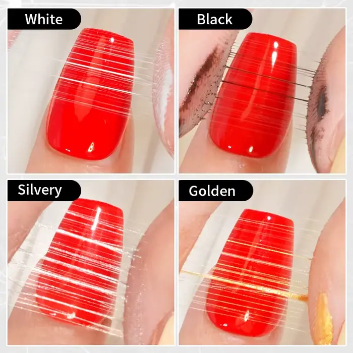 Gel de dessin d'ongles araignée créatif