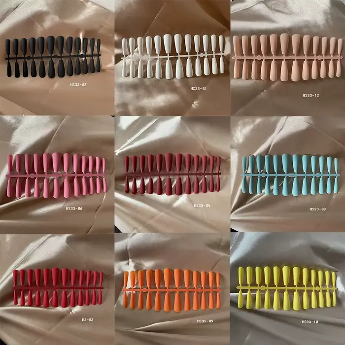 Faux ongles longs ballerine pour manucure