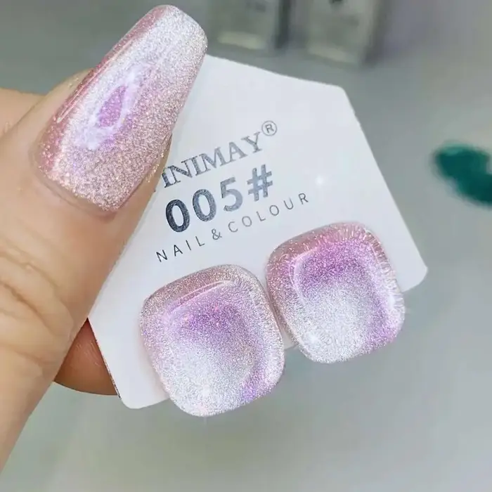 VINtenstein-Verhéritage à Ongles UV Semi-Permanent, Gel Oeil de Chat, Apprêt à Tremper, Verhéritage à Ongles Art, Verhéritage à Ongles Déficit, Manucure, 24 Pcs
