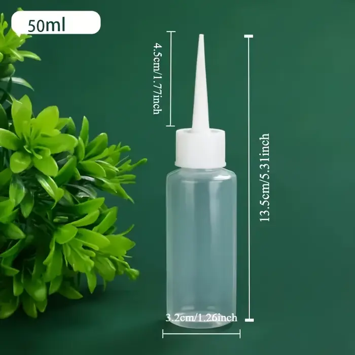 Lot de 4 flacons souples anti-fuite avec embouts de précision