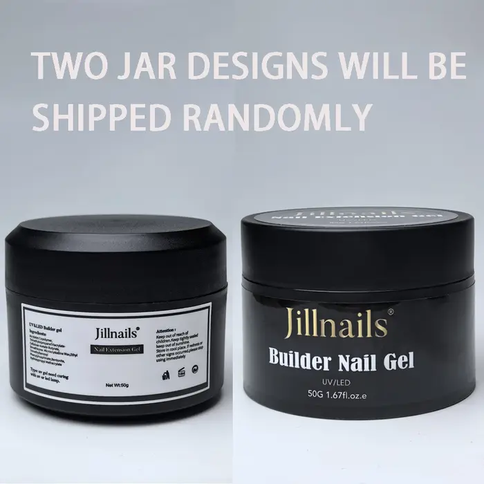 Jillnails 50G Builder Nail Gel Noël Rouge Bourgogne Auto Nivelant Moyen UV Led Gel 50ml