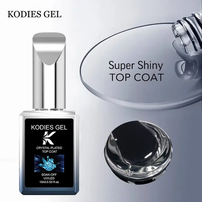 KODIES GEL cristal brillant couche de finition Gel vernis à ongles