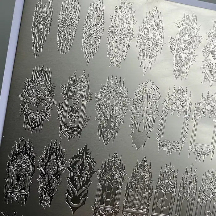 XMQ NAIL ART PLATES STAMPING PLATES D'IMAGE DE VENTES CAVÉES