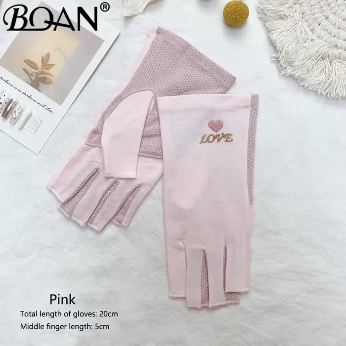 BQAN 1 Paire de Gants Anti-UV pour Ongles