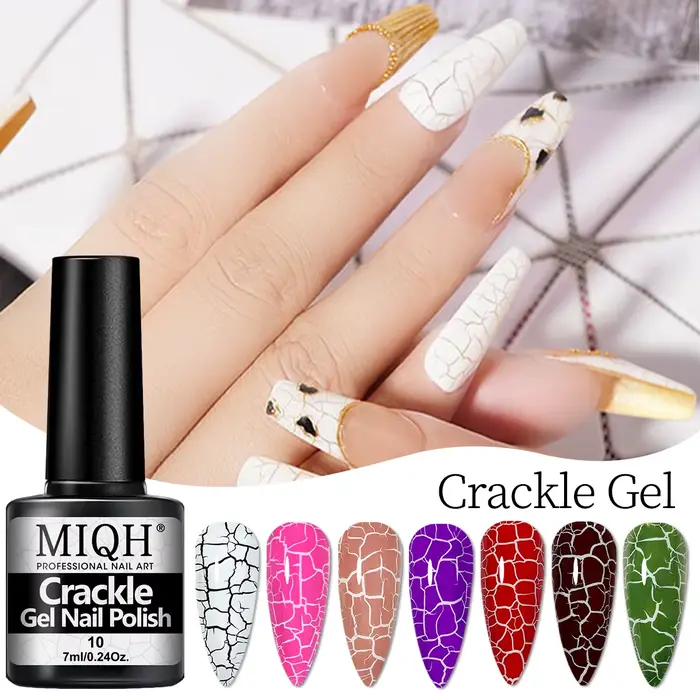 Gel de vernis à ongles craquelé