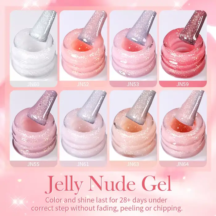 BORN PRETTY Vernis à ongles gel nu transparent gelée 10 ml