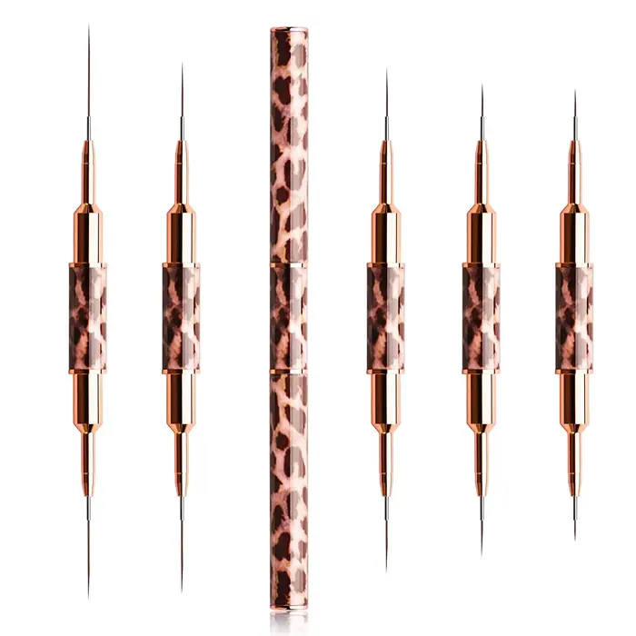 Pinceaux pour Nail Art imprimés léopard