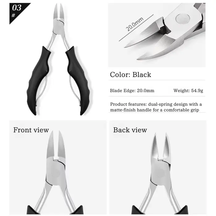 Outils de manucure pour ongles: pince à cuticules