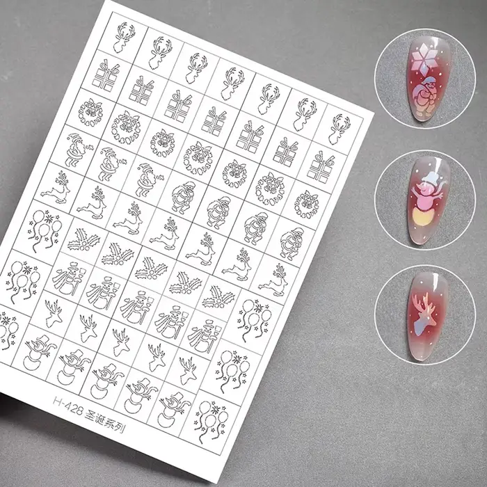 Pochoir d'aérographe pour ongles