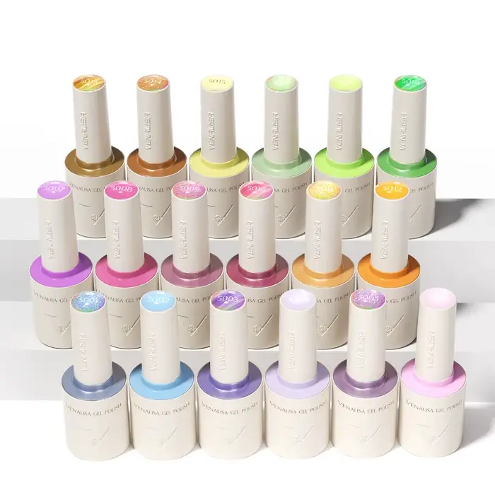 VENALISA 10mI ensemble de vernis à ongles Gel HEMA/TPO gratuit végétalien UV LED trempage longue durée haute brillance Base couche de finition pour Salon de manucure DlY