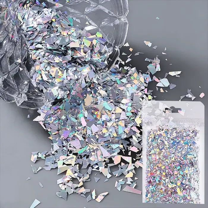 Paillettes laser super brillantes pour ongles