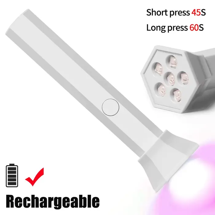 YIKOOLIN-Mini lampe à ongles aste sans fil pour gel à durcissement rapide, lumière UV pour détermine