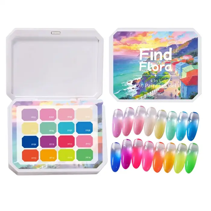 Nouveau vernis à ongles en gel 16 couleurs