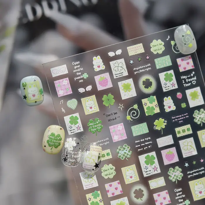 Autocollants pour ongles Feuilles de printemps