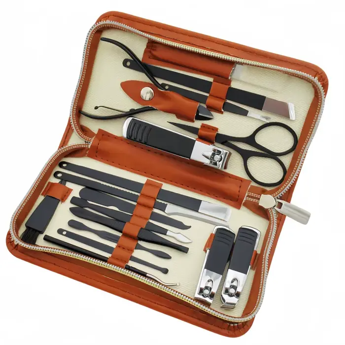 Kit de soins des ongles en acier inoxydable