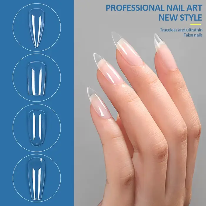 120 pièces faux ongles presse sur acrylique