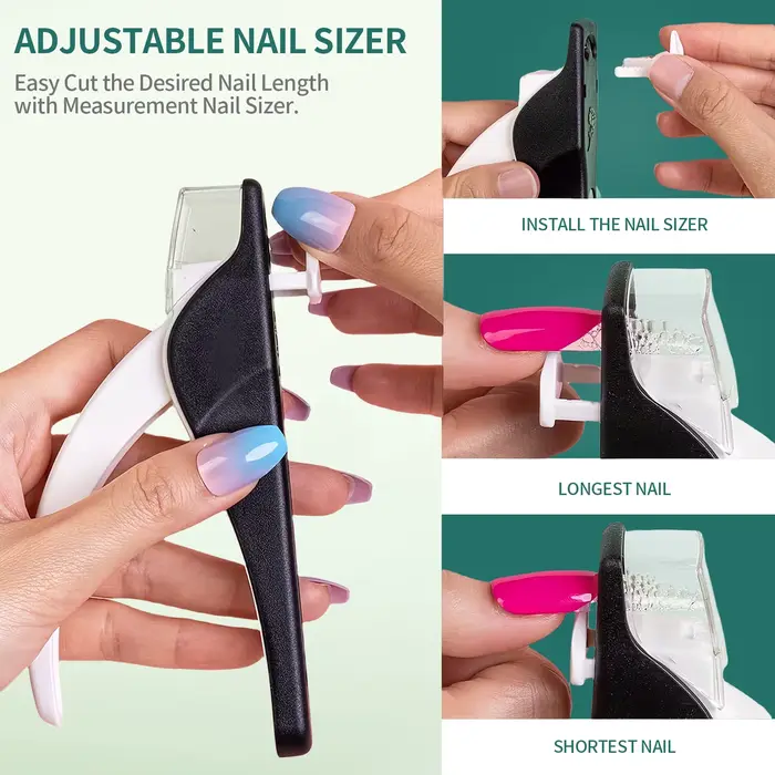 Nailpop coupe-ongles en forme de U acrylique faux ongles ciseaux pointe d'ongle coupe-bord manucure