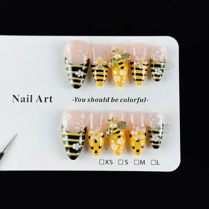 10 pièces de faux ongles haut de gamme