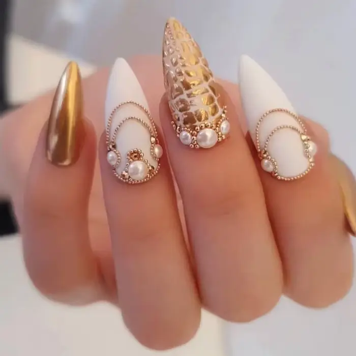 5000 pièces 0.8mm Nail Art Caviar perle paillettes strass pour Micro boule d'acier décorations 3D Ge