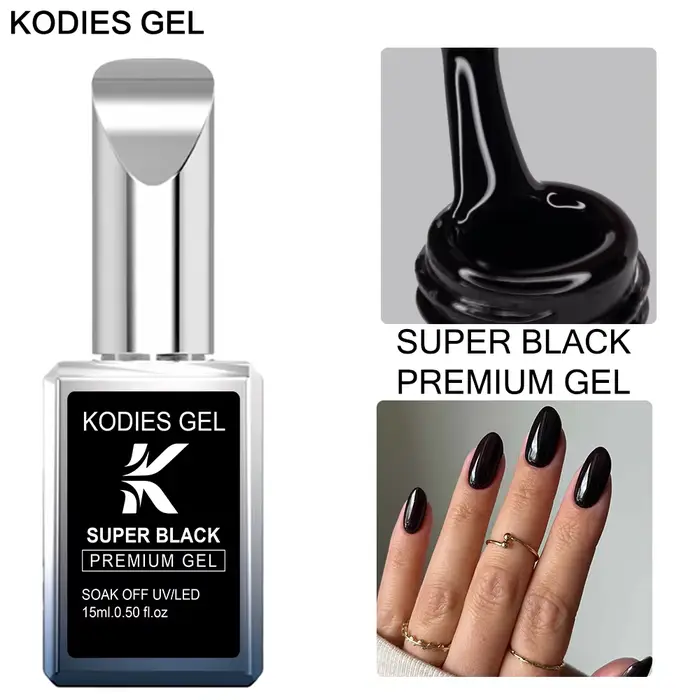 Vernis à ongles en gel KODIES GEL Super Black