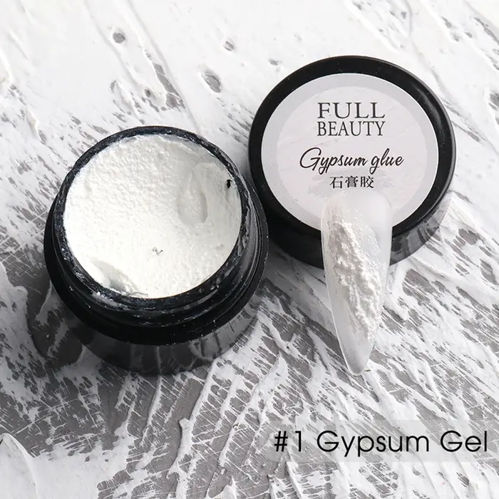 Design ongles plâtre bricolage décor d'ongle 3D sable Texture gypse Gel Nail Art vernis décoration