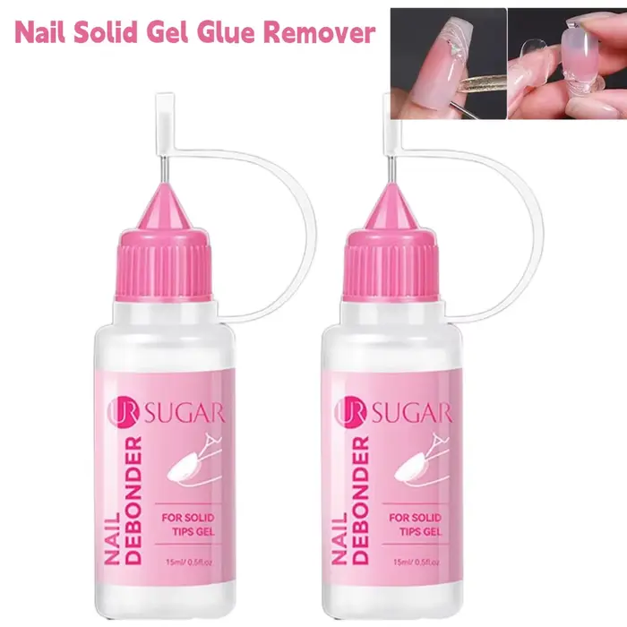 Dissolvant et détachant rapide pour faux ongles en gel solide