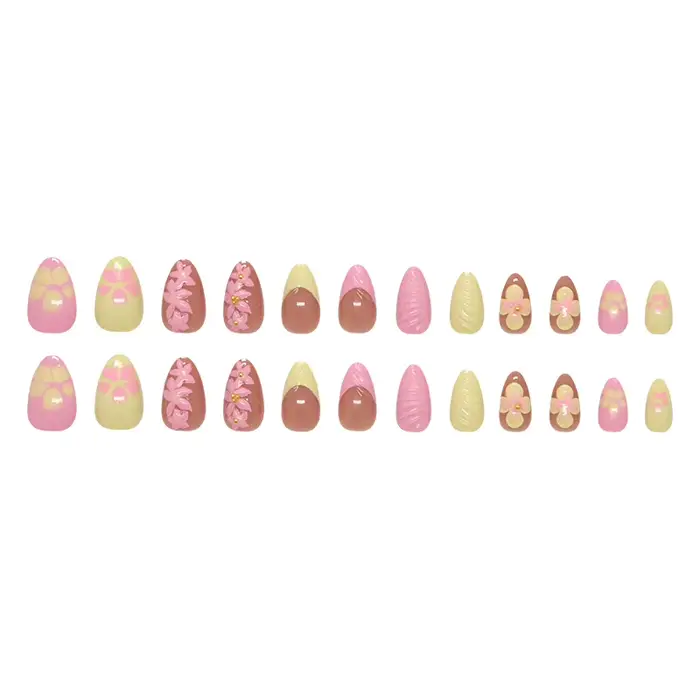 Faux ongles à presser Amande