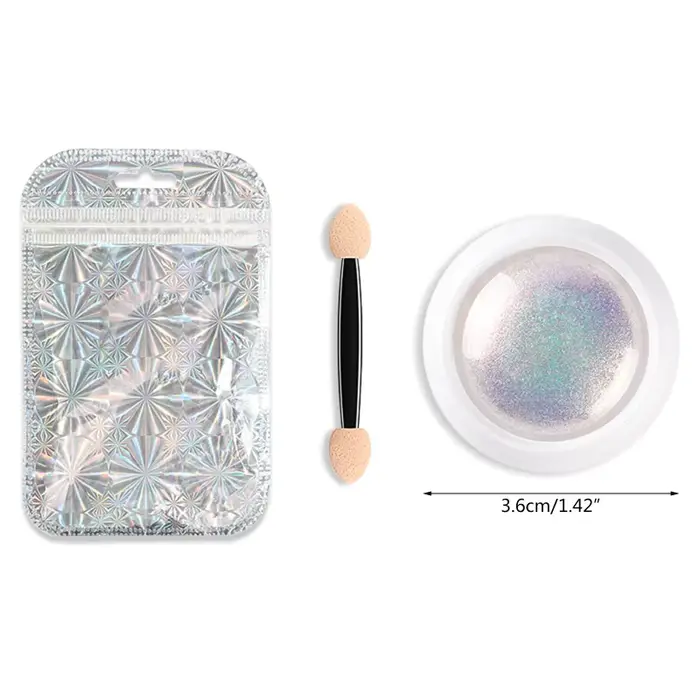 Brillant ongles perle néon rose frotter