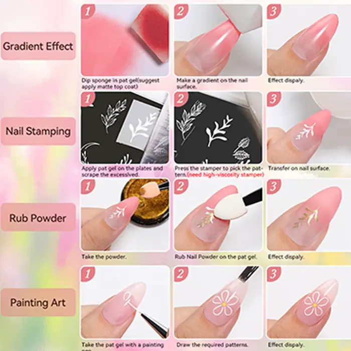 Palette de 16 couleurs de gel à ongles néon pour peinture