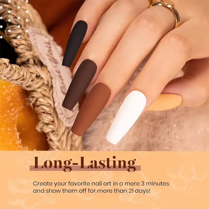 Lot de vernis à ongles gel brun populaire 10 ml