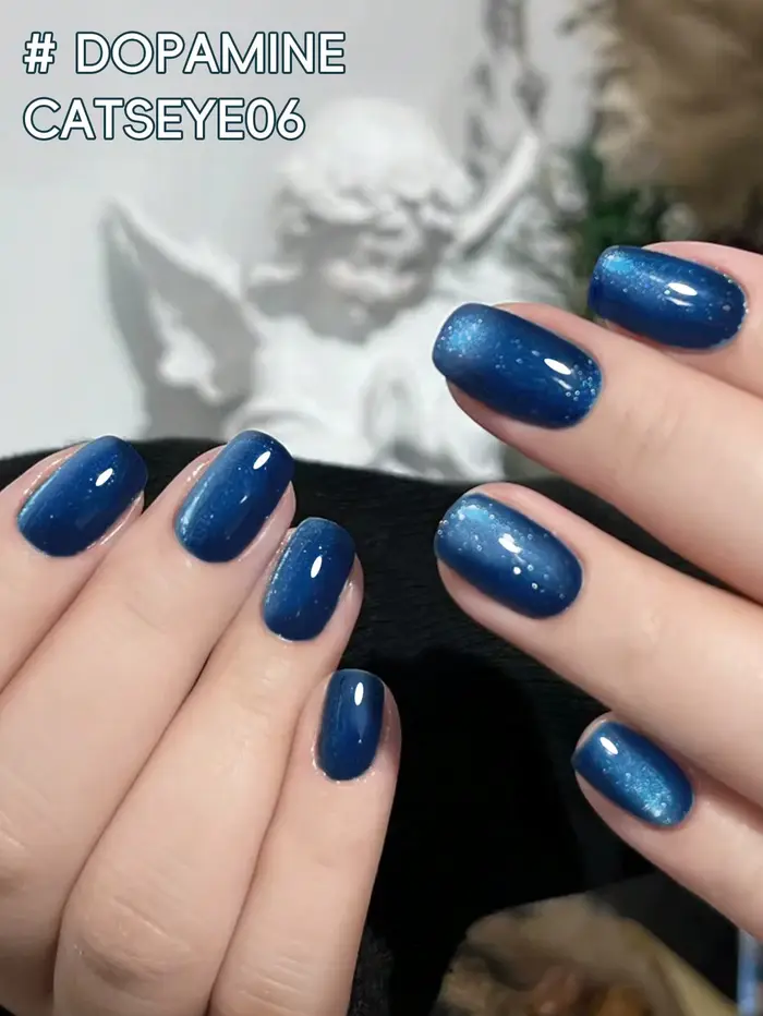 1PC Vernis à ongles gel bleu œil de chat