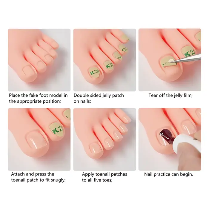 Modèle de formation des ongles des orteils