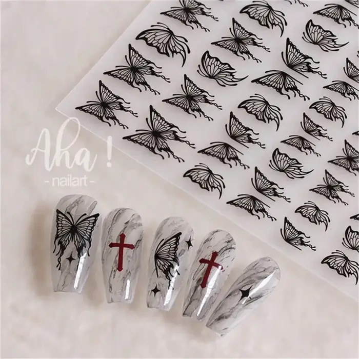 Autocollants pour ongles japonais Vintage
