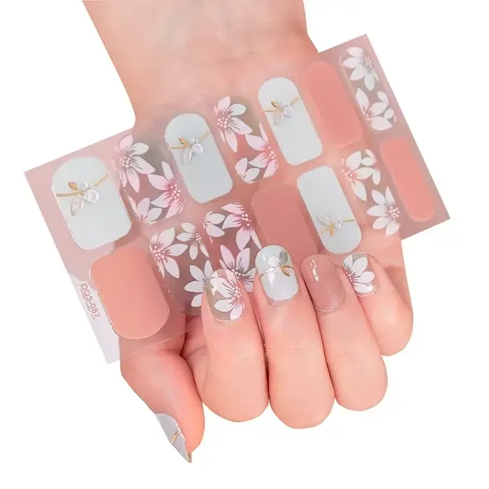 Patch pour ongles en Gel imprimé léopard au Laser