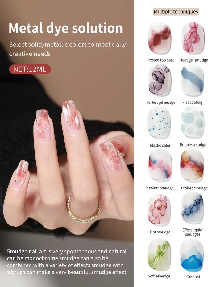 Gel floraison pour ongles (brosse fine intégrée)