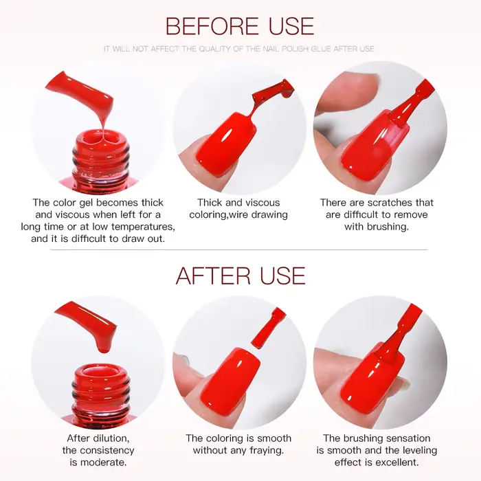 AS 30ml Diluant Gel Transparent 30G pour Vernis à Ongles