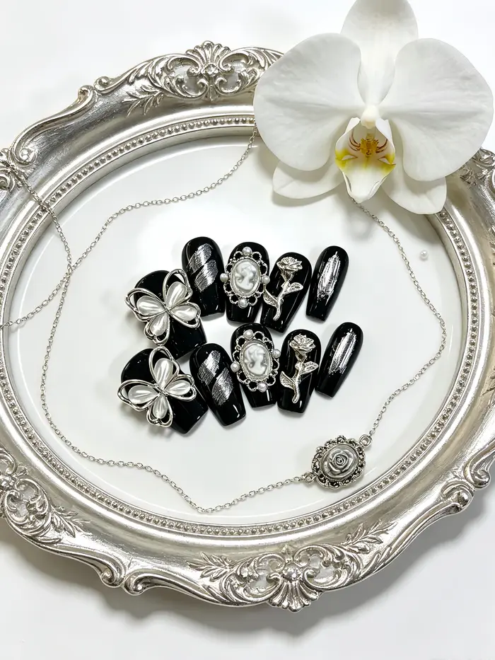 10 faux ongles trapézoïdaux courts