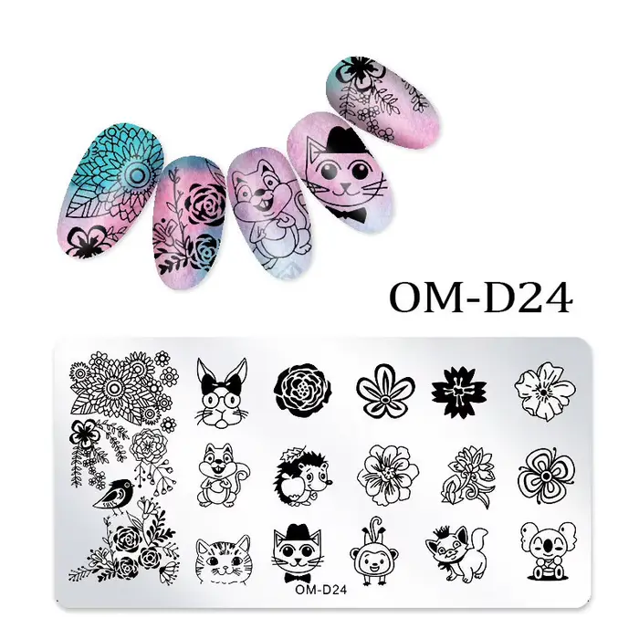 Plaque d'estampage pour Nail Art