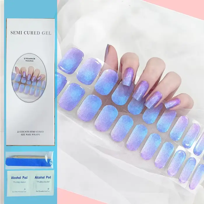 Patch pour ongles en Gel Semi-durci pour manucure française