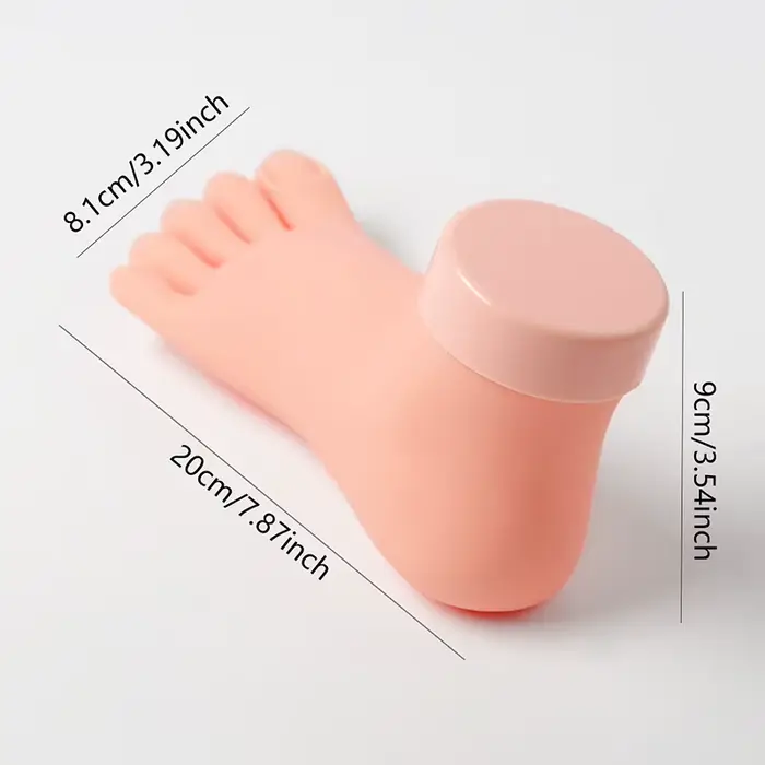 Modèle de formation des ongles des orteils, en Silicone Flexible, pratique du faux pied, prothèse de