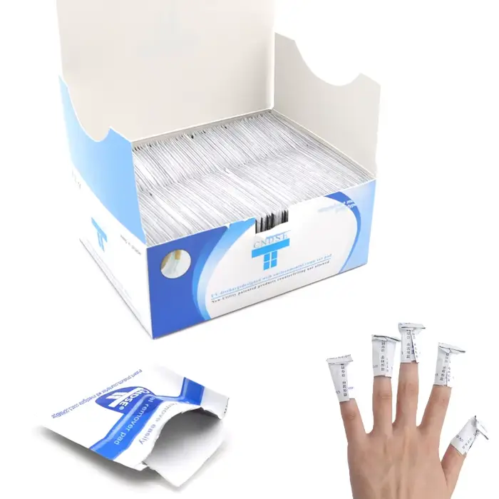 200 pièces/boîte dissolvant de vernis à ongles Gel lingettes serviettes dégraissantes nettoyant Nail