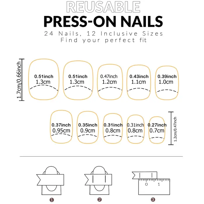48 faux ongles de pieds noirs à bordure française