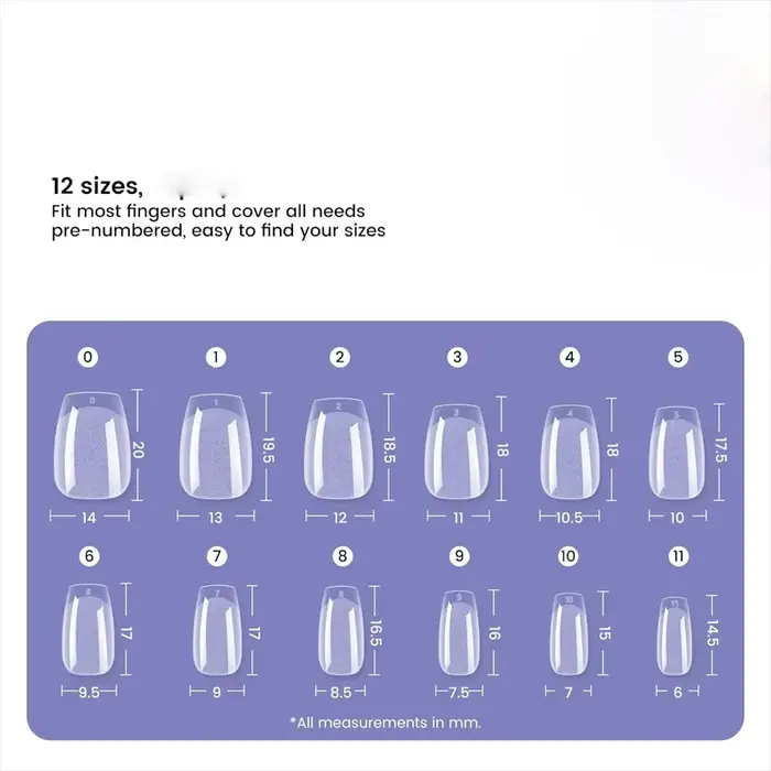 Pointes d'ongles ultra-courtes en forme de cercueil : 120 pièces