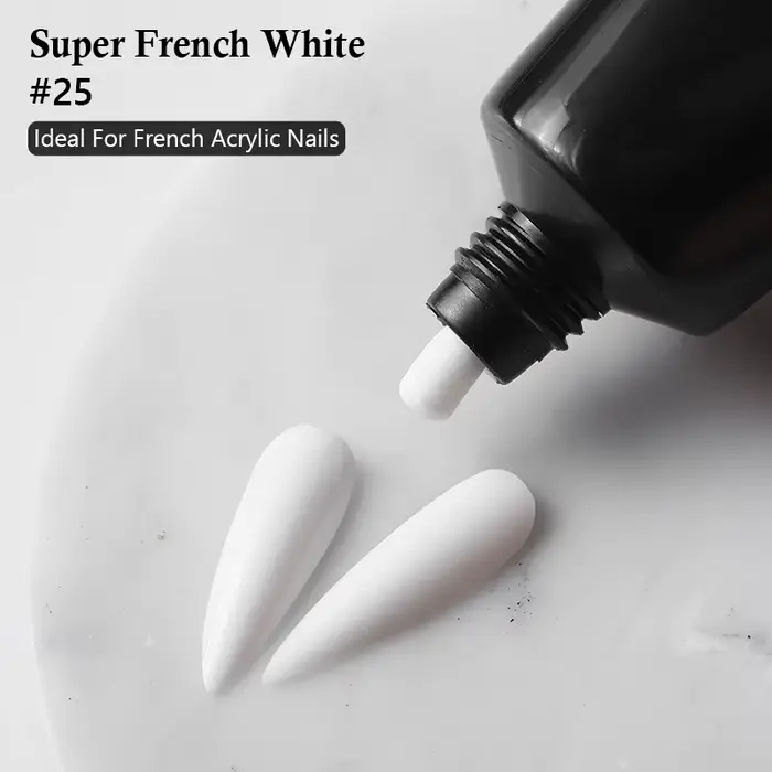 MSHARE Gel français ongles conseils Super blanc Poly acrylique Gel pour Extension d'ongles cristal UV LED Construction